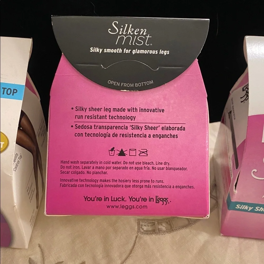 L’eggs Silken Mist Control Top Panty Hose Size Q Bundle